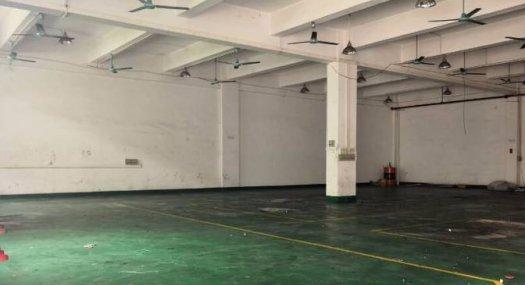 凤岗竹尾田一楼高4.8米 刷地坪漆厂房出租720平