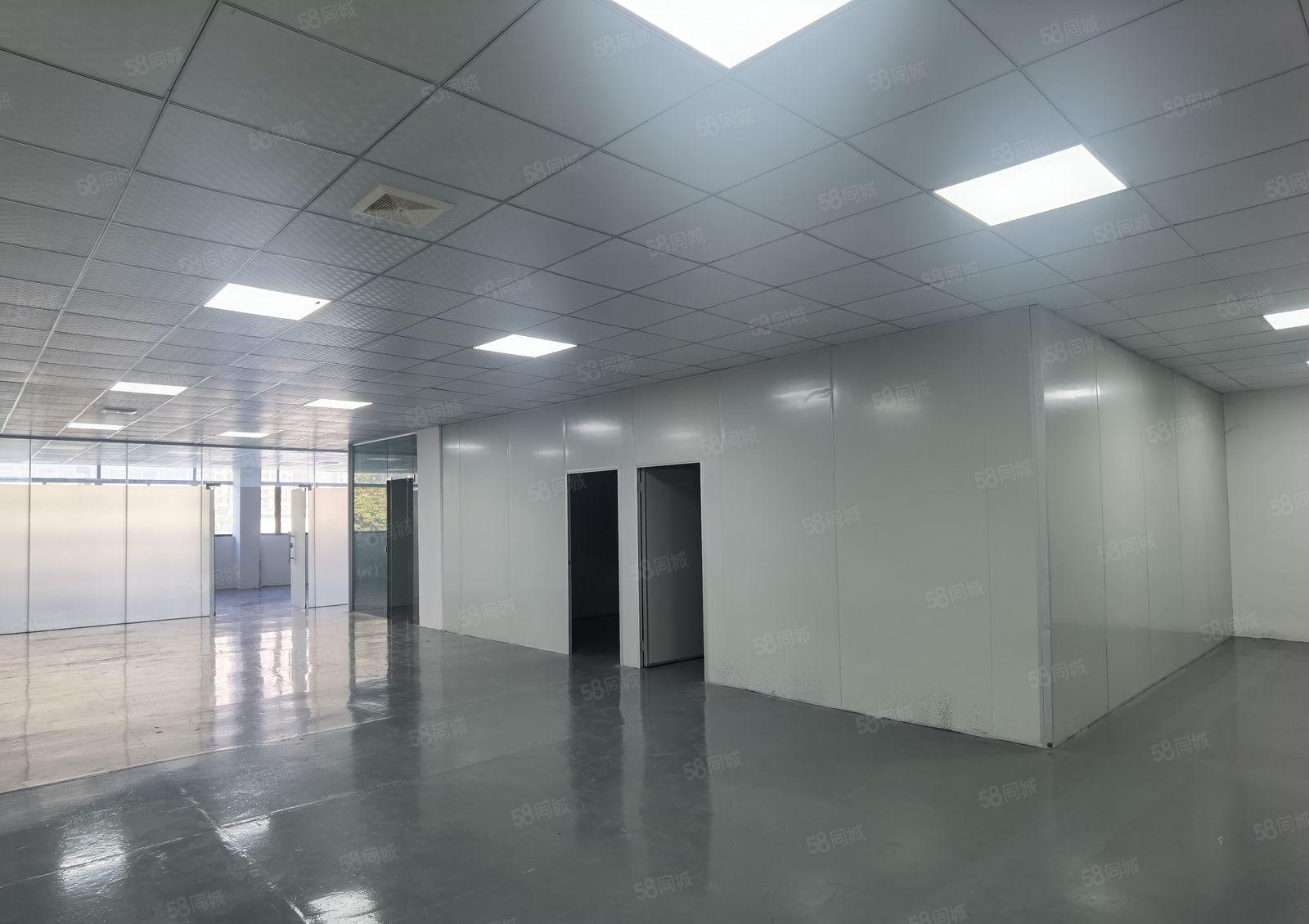 非中介实图 现成装修 石碣花园式产业园3楼378平米厂房出租