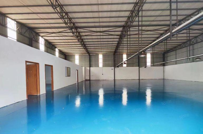 全新厂房出租，原房东。实际面积。现成地坪漆，办公室。