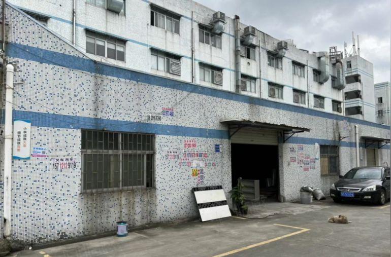 虎门新空独院单一层砖墙到顶厂房600平，带隔热现在办公水电线