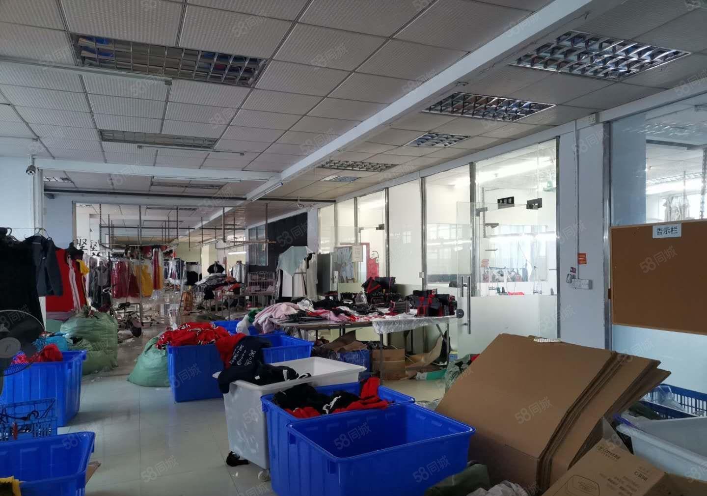 虎门威远成熟工业区楼上1480平  现成制衣装修
