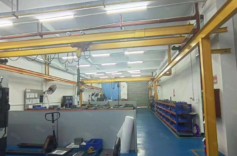厦边一楼1450平带航车精装修厂房出租！适合精密模具慢走丝。
