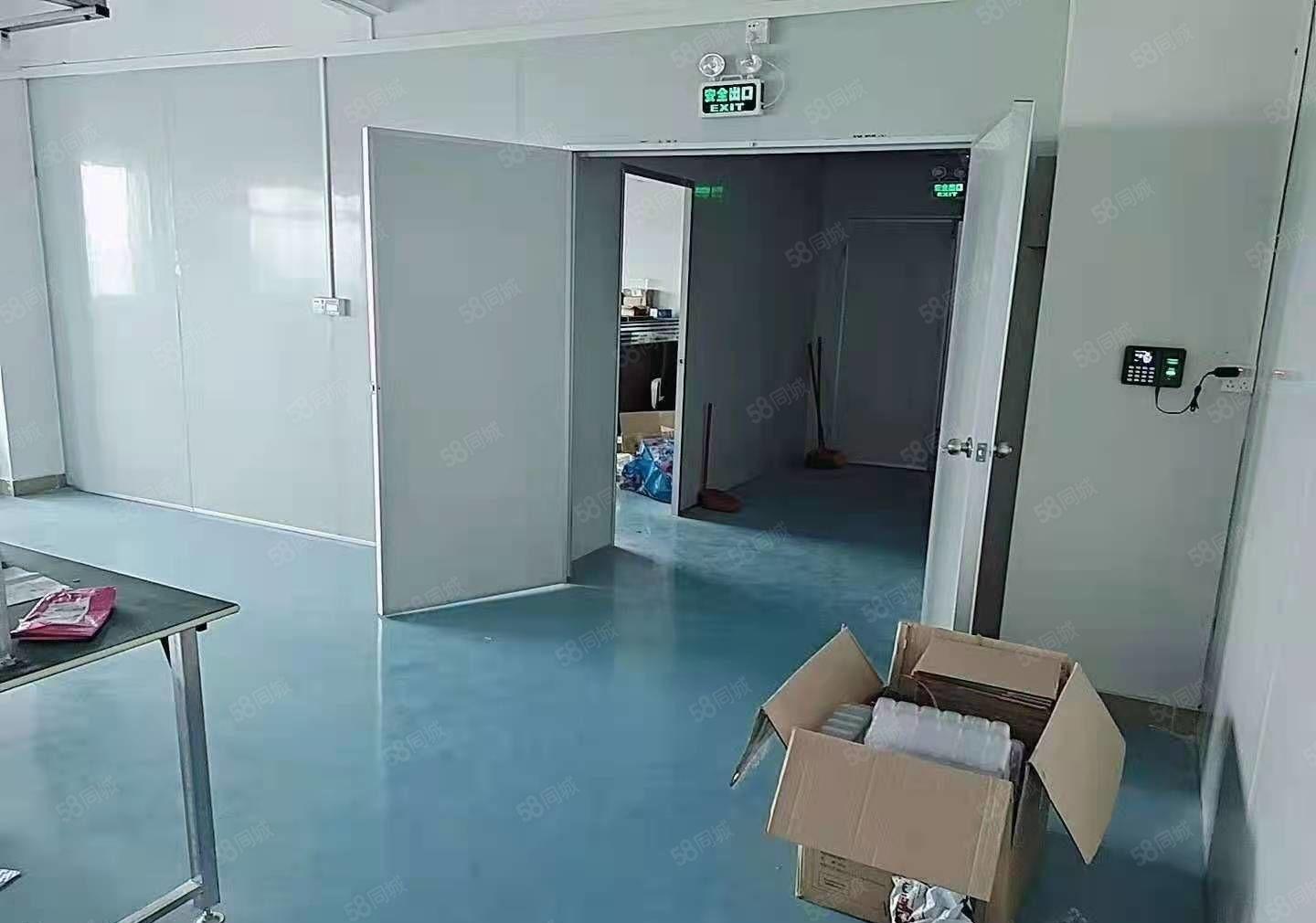 宵边新出楼上500平方厂房，水电办公室齐全，有地坪漆，流水线