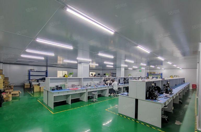 长安宵边原房东厂房出租楼上无尘车间全新办公室全新地坪漆可分租