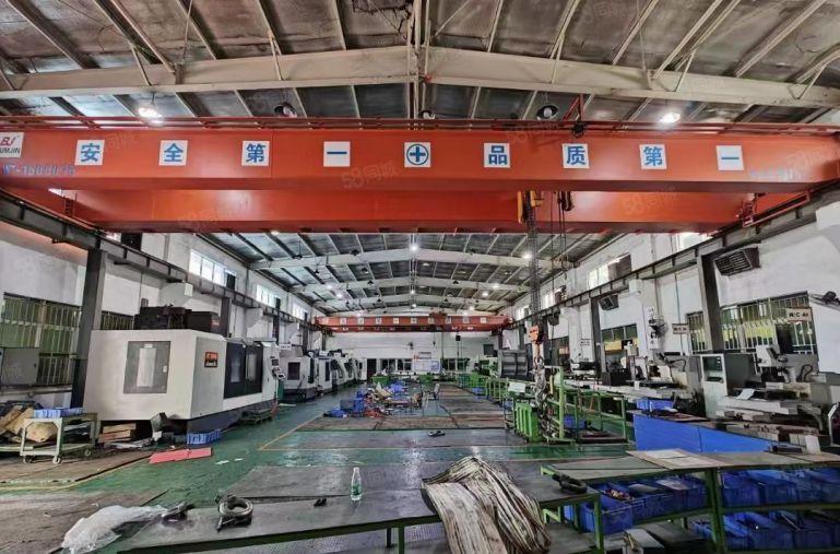 常平镇钢构单一层厂房出租。滴水8米，工业用地现成航车免费使用