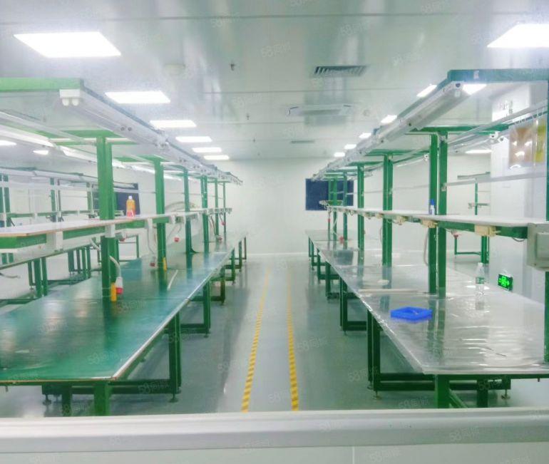 常平白石岗超低价厂房分租楼上一层带无层车间1200平方带装修