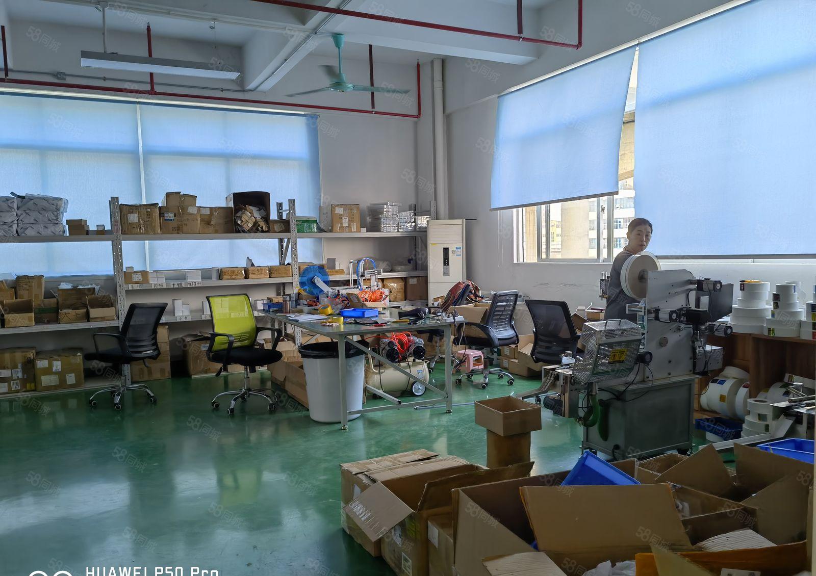 厚街新出精装现成办公5楼1350平原房东工业园厂房分租