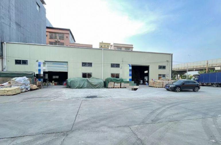 塘厦高速口新空单一层钢构厂房1960平，高8精装办公室空地大