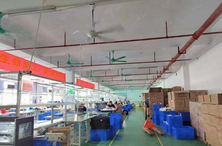 塘厦新空原房东楼上带喷淋厂房1500平，精装修0公摊低价出租