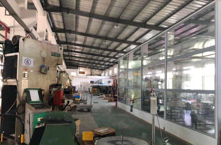 塘厦镇田心新出1500平独栋单一层厂房，滴水8米，现成行车