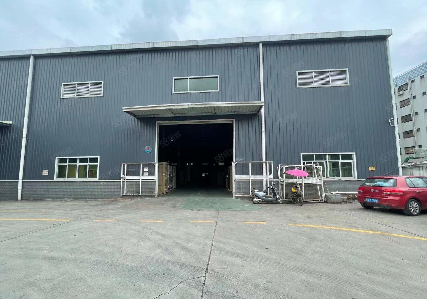 塘厦高速口滴水12米钢构厂房600平实际面积出租，空地超大！