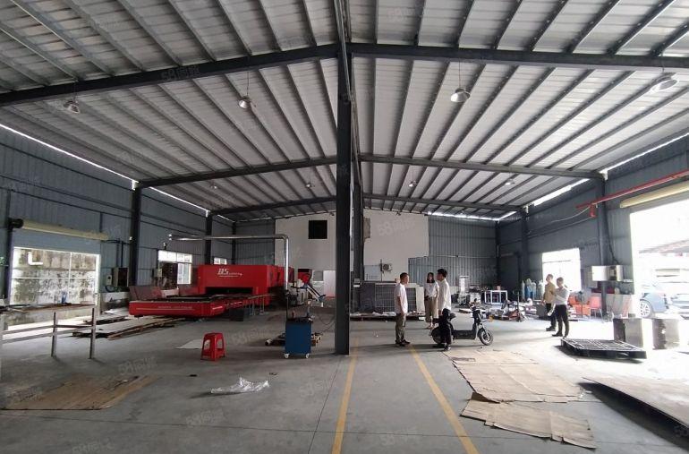 塘厦田心独院钢构厂房出租，860平现成装修办公室，可进大车