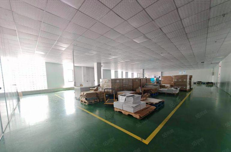 塘厦独院楼上1390平精美装修仓库厂房出租，全新地坪漆空地大