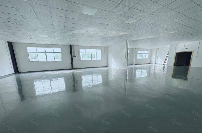 塘厦大坪楼上小面积厂房480平方，现成地坪漆吊顶水电全主路边