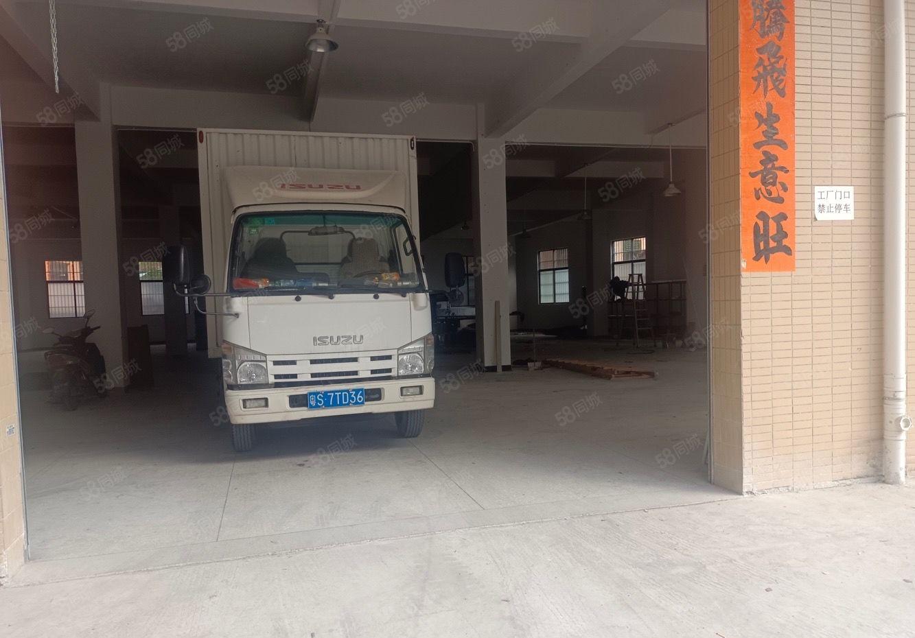 寮步竹园一楼厂房出租！形象好，9成新！