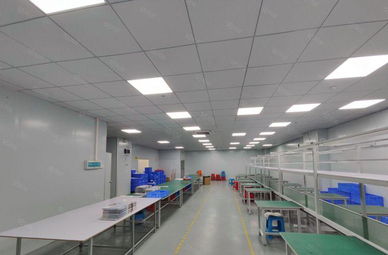 寮步园区楼上1100平方厂房出租，现成办公室豪华装修水电齐全