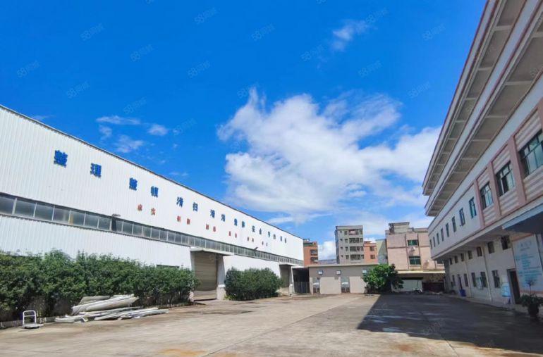 寮步缪边单一层钢结构独院11000平方厂房出租，现成办公室装