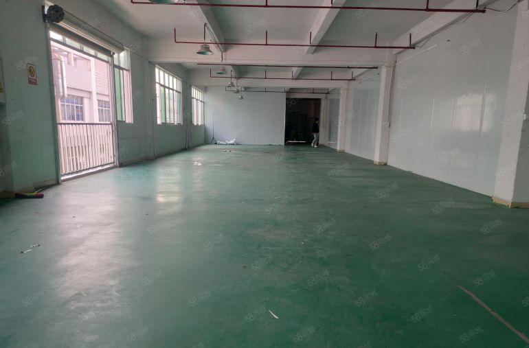 凤岗带地坪漆 办公室电子加工装配厂房出租楼上510平 空地大