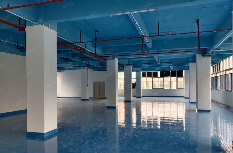 凤岗镇中心楼上厂房500平出租，有地坪漆消防喷淋，四面采光