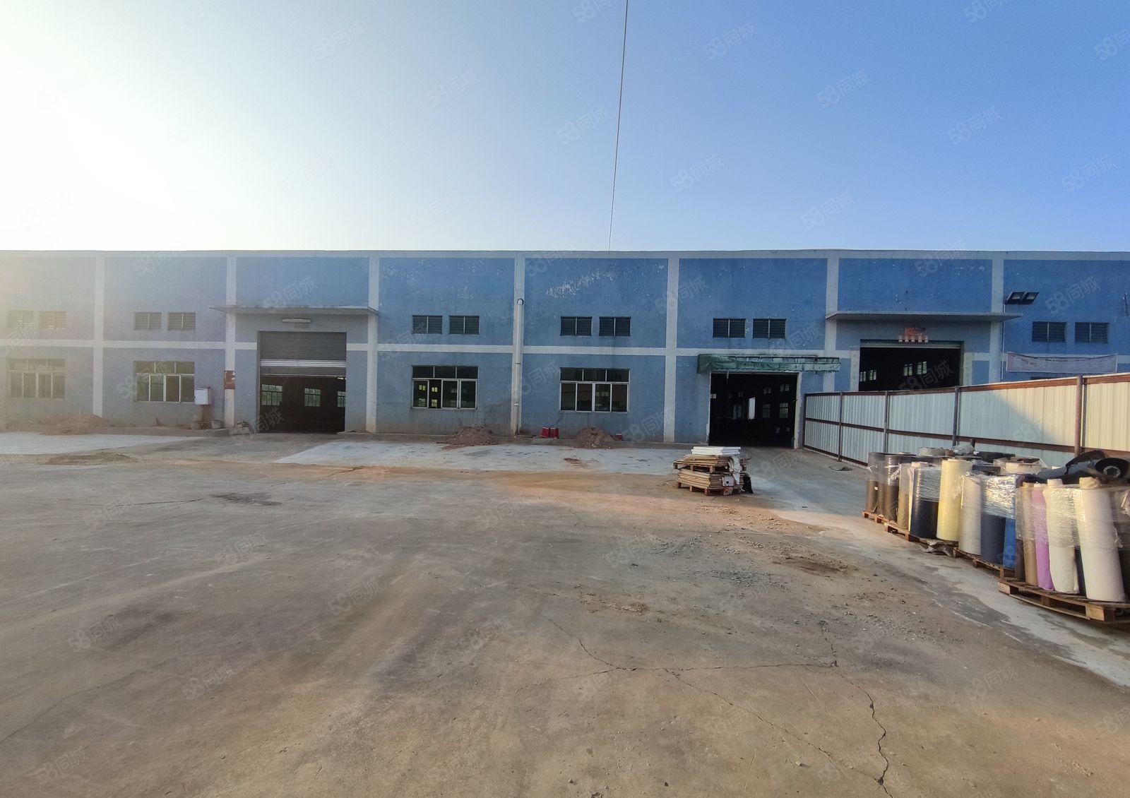 万江汾溪路边独门独院单一层砖墙到顶厂房出租4500平米价格低