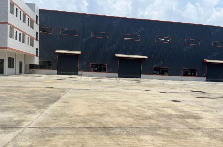 东部快速下大朗松山湖原房东重工业钢构带牛角现成航车厂房出租。