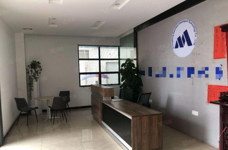 大朗镇水平工业园一楼厂房出租，带现成办公室装修，水电齐全