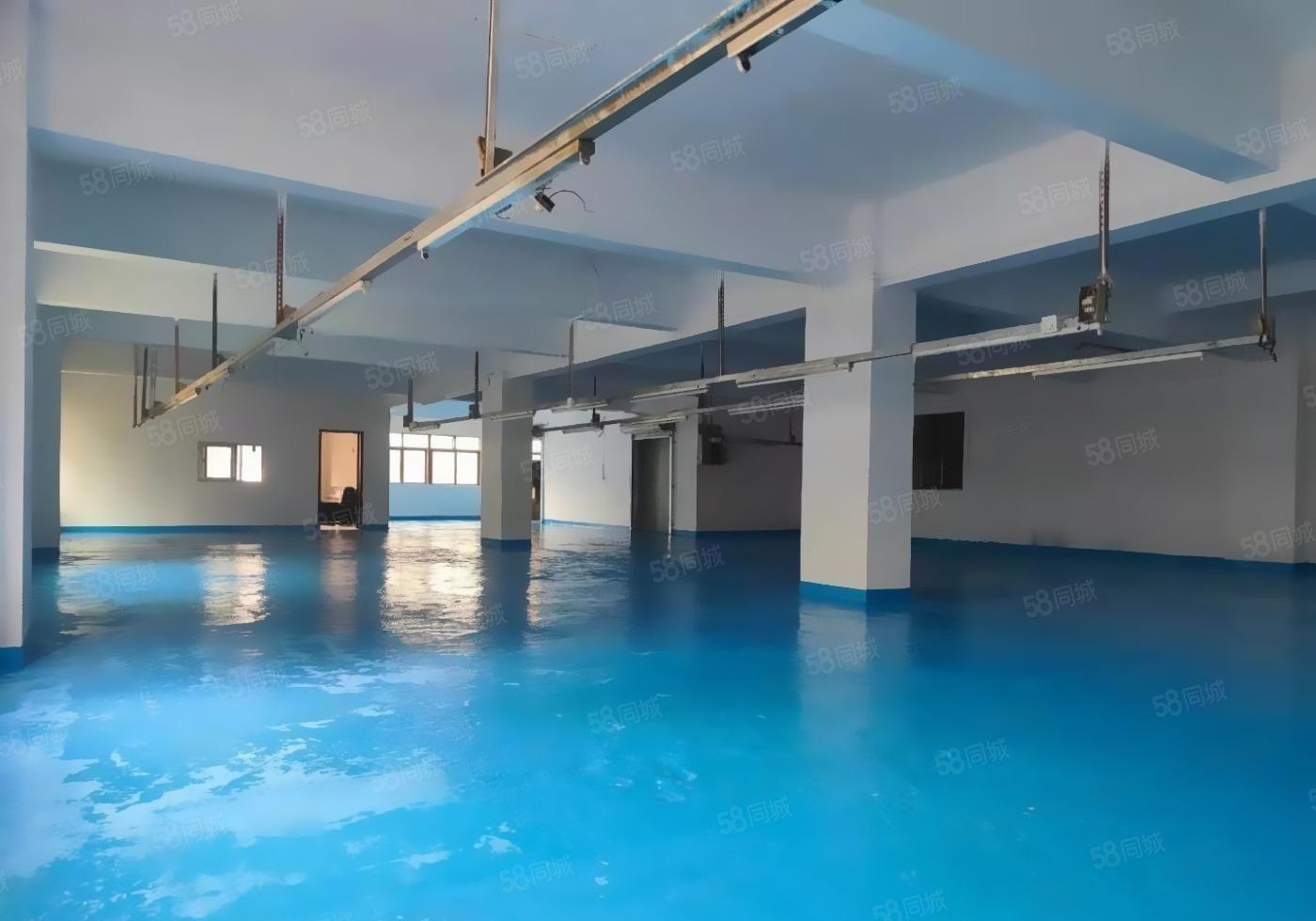 大朗实业户厂房出租楼上580平方，地坪漆带精装办公室，有环评