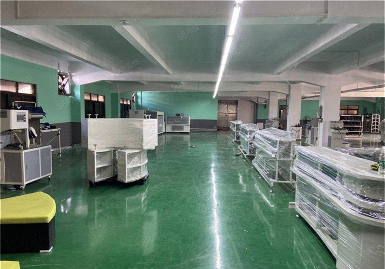 大朗工业厂房实业户转租楼上850平方，地坪漆带精装修办公室