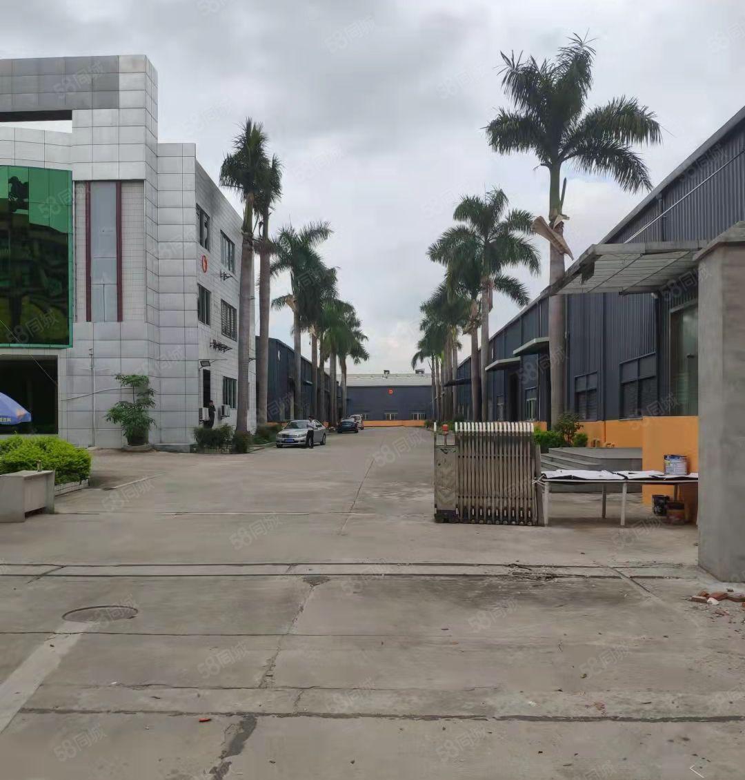 大岭山百花洞月底空出1500平8米高带航车隔楼办公室厂房出租