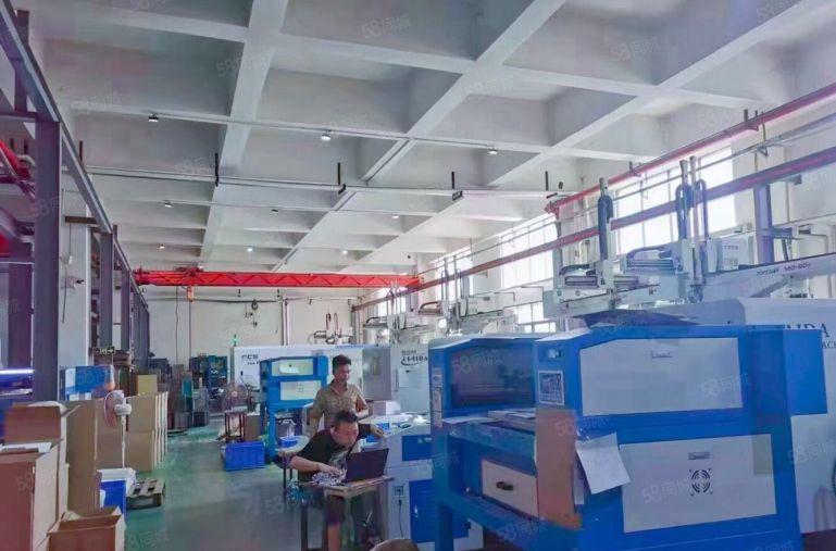 大岭山工业区1楼2000平6米高厂房低价出租，带行车可办环评