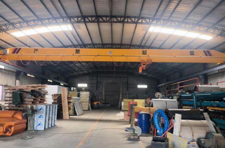 滴水8米 大片美新出1320平钢构厂房出租  带2.8吨航车