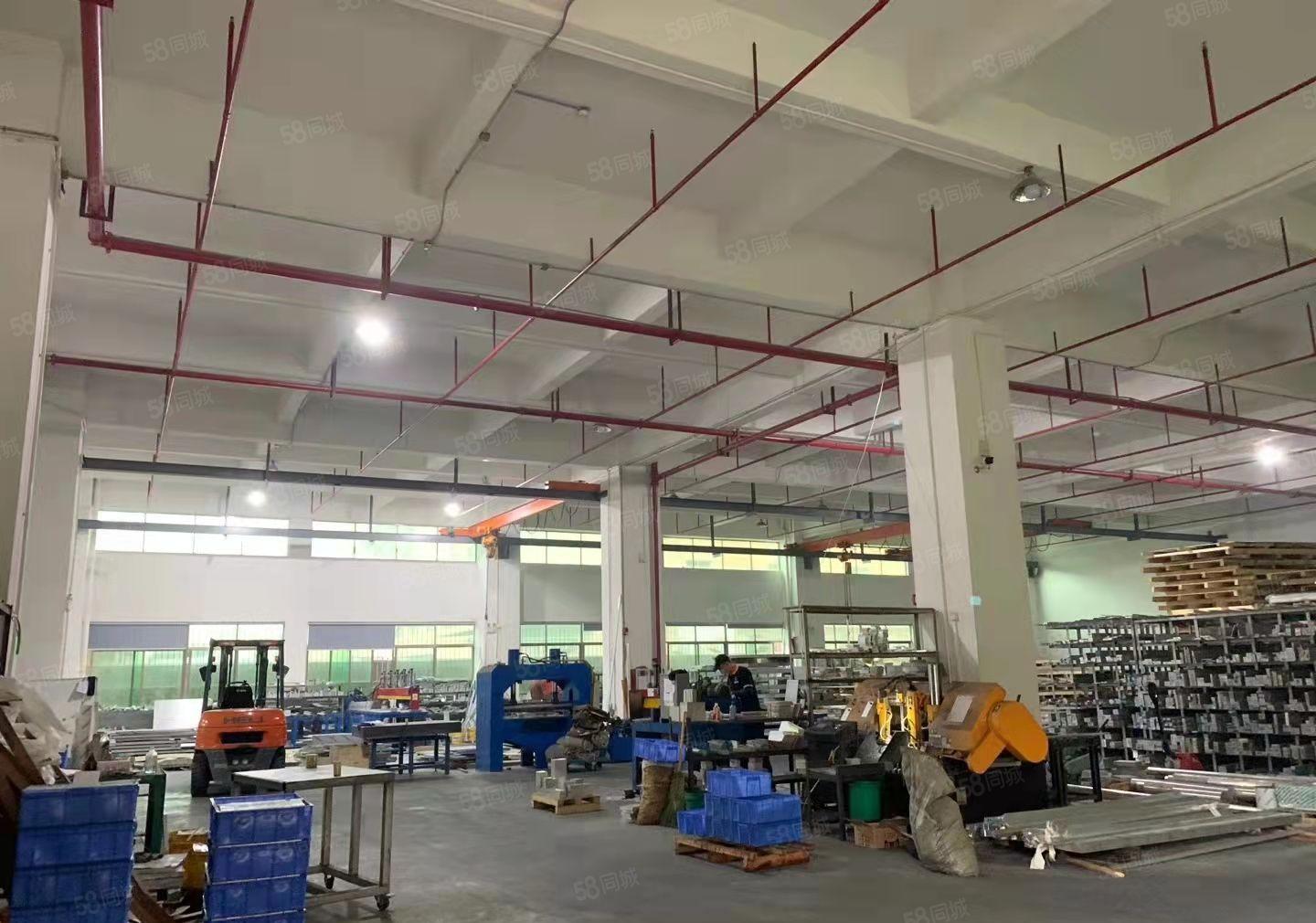 大岭山月底空出一楼1500平7米高带隔楼办公室装修厂房出租