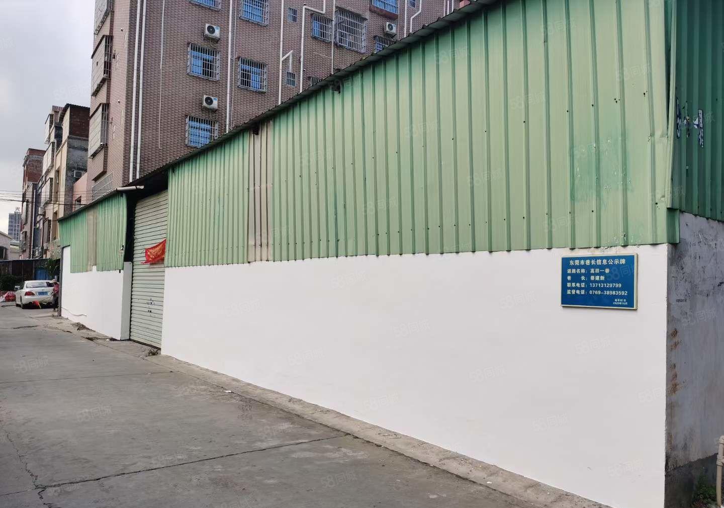 大岭山连平下高田村原房东880平独栋钢构厂房出租