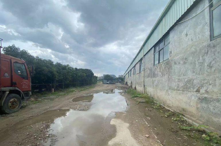 大岭山镇原房东小面积单一层450平方铁皮厂房出租