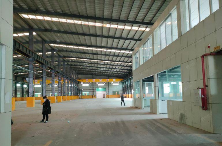 清溪新出6500平超靓钢构独院厂房出租，高9米精装办公