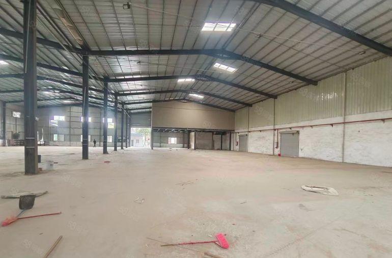 桥头镇新出单一层钢构厂房低价出租原房东实际面积装修好办公室