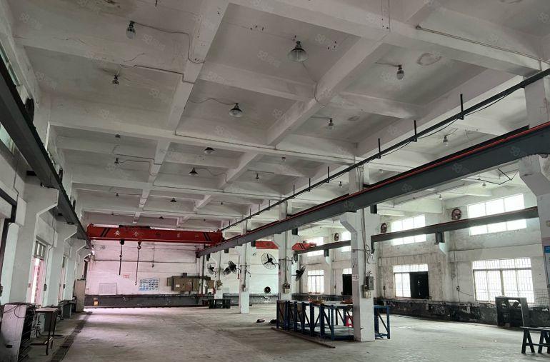 石排镇原房东水泥到顶层高6米单一层带四部行车厂房出租