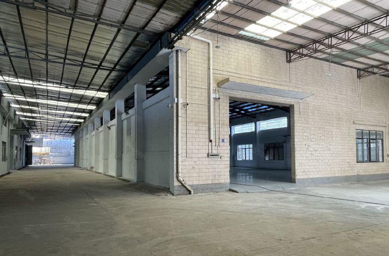 企石镇原房东单一层钢构厂房，滴水有八米多高空地超大可以架航车