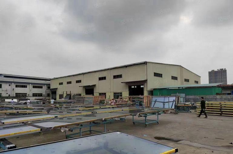 谢岗靠路边单一层钢构小独院厂房出租3000平空地大3000平