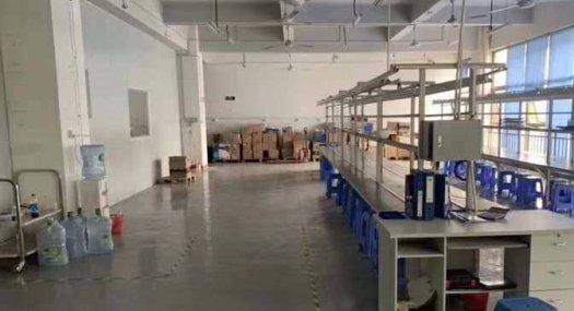 深圳市大朗楼上带装修吊顶办公室厂房出租1000平 光线好