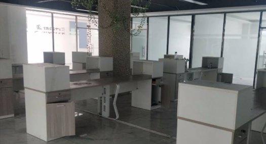 凤岗五联楼上带装修厂房出租1200平精装修办公室 光线好