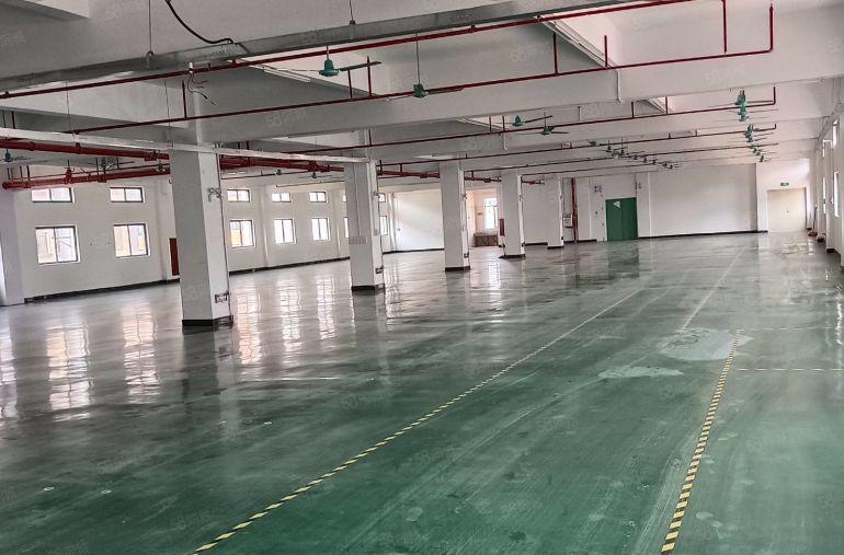 水口花园式厂房三楼1800平方现成地坪漆水电装修 既可生产