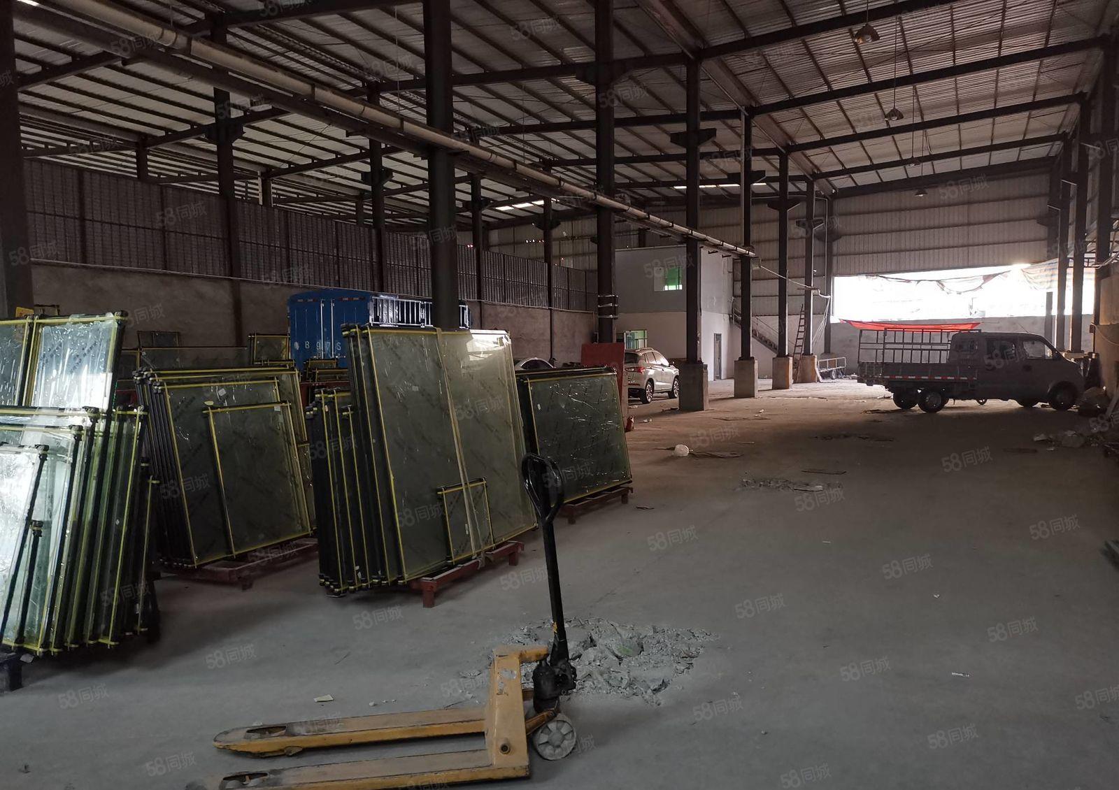 河南岸 单层钢构厂房出租 1000平方交通方便 高度9米