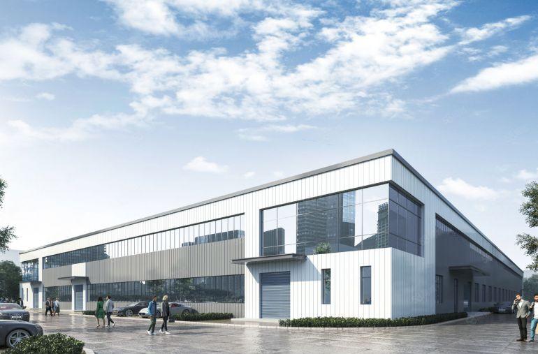 水口惠泽大道边   在建钢结构厂房7200平出租，滴水9米~