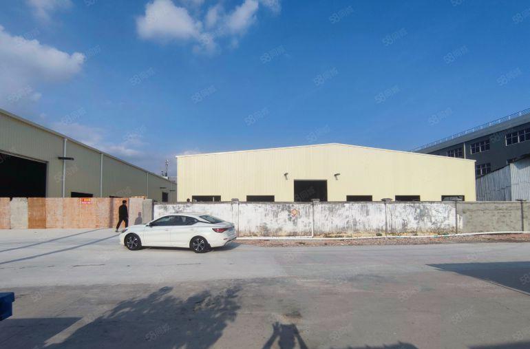 马安全新钢构厂房出租5800平滴水8米可以进出拖挂可分租