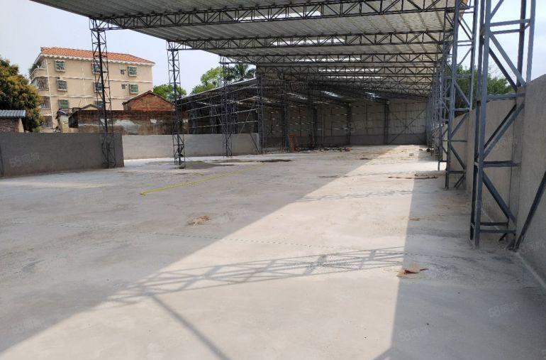 新出村委厂房2000平钢构仓库实际面积出租13元可进拖头