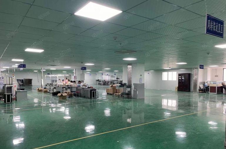 水口工业园楼上1700平方带装修厂房9元招租，搬进即用