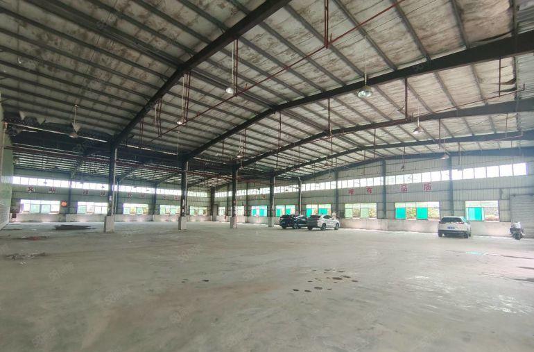 超低价钢构厂房出租，水口工业园单一层钢构1900平方，可分租