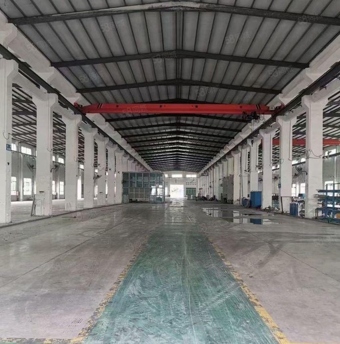 独门独院单一层滴水10米高钢构厂房招租带行车双证齐全 龙门架