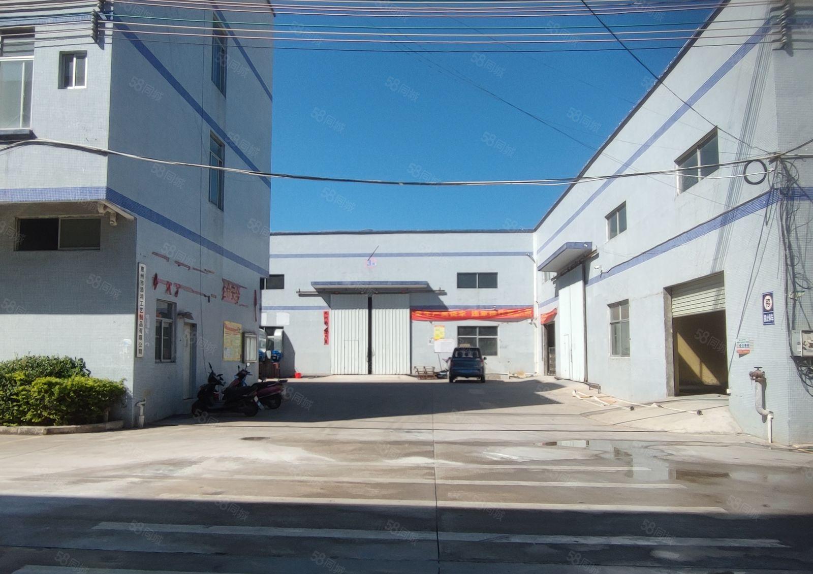 新圩长布工业园3000平方独门独院钢构厂房出租形象好空地大